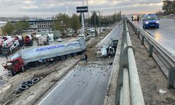 Eskişehir'de feci kaza; Şeker pancarı yüklü tırın sürücüsü vefat etti!