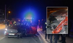Eskişehir’in ilk TOGG’larından biriydi; Feci şekilde kaza yaptı!