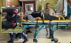 Traktör kazası; Talihsiz yaşlı adam hastaneye kaldırıldı!