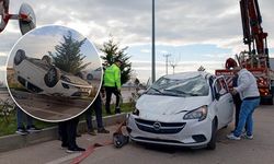 Afyonkarahisar - Eskişehir yolunda kaza; Yol trafiğe kapandı!
