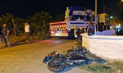 Feci kaza: Vinçle çarpışan motosiklet sürücüsü hayatını kaybetti!