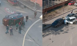 Eskişehir’de Trafik Kazası! Bir Araç Devrildi