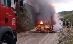 Eskişehir’de Belediye Otobüsü Alev Alev Yandı!