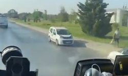 Eskişehir Çevre Yolu’nda Akılalmaz Görüntü! Ters Yönde Geri Geri Gitti