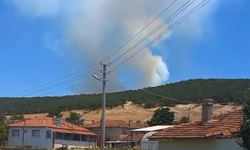 Eskişehir’de Yangın Paniği Helikopterler Devreye Girdi