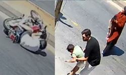 Yola Fırlayan 2 Kardeşe Motosiklet Çarptı! Biri Yaşamını Yitirdi
