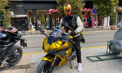 Eskişehir’de Iron Man Kasklı Motosikletli Gündem Oldu!