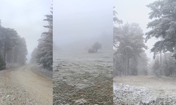 Eskişehir'e Düşen Mevsimin İlk Karı Yüzleri Güldürdü!