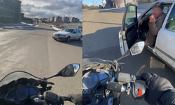 Eskişehir’de Motosiklet Sürücüsü Kazadan Kıl Payı Kurtuldu!