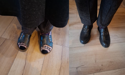 Eskişehir'de Soğukta Terlikle Dolaşan Kadına Yardım Eli!