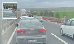 Eskişehir’de Korku Dolu Anlar! Profil Demirler Yola Savruldu