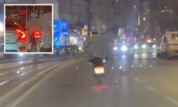 Eskişehir'de Motorcunun Bu Hareketi Herkesi Riske Attı!