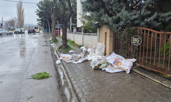 Eskişehir'de Pes Dedirten Görüntü! Sokağı Çöplüğe Çevirdiler