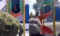 Eskişehir’de Çocuk Parkında Tepki Çeken Görüntü!