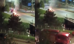 Eskişehir’de Seyir Halindeki Araç Patlayarak Alev Aldı