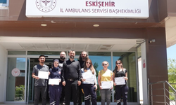 Eskişehir’de Acil Sağlık Ekiplerine Teşekkür Belgesi!