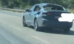 Eskişehir’de Hasarlı Araçla Yolculuk Kameralara Yansıdı!