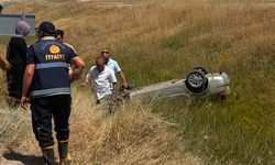 Eskişehir Yolunda Otomobil Takla Attı! 2 Kişi Yaralandı