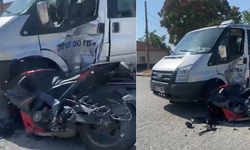 Eskişehir’de Feci Kaza! Motosiklet Dolmuşa Ok Gibi Saplandı!