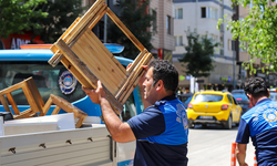Eskişehir'de Zabıta Ekipleri Kaldırım İşgallerine Karşı Sahada!