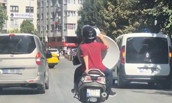 Eskişehir'de Motosiklet Üzerinde Tehlikeli Seyir Kameraya Yansıdı!