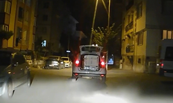 Eskişehir’de Tehlikeli Yolculuk! İple Bağlayıp Trafiğe Çıktı
