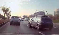 Eskişehir Çevre Yolu'ndaki Tehlikeli Manevra Kamerada!