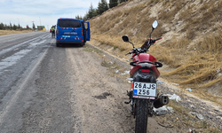 Eskişehir’de Motosikletin Tekeri Kilitlendi Sürücü Yola Savruldu