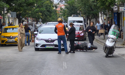 Eskişehir'de Otomobille Motosikletin Çarpıştığı Kaza Ucuz Atlatıldı!