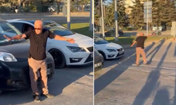 Eskişehir’de Sıkışan Trafiği Açmak İsteyen Vatandaşın Çabası Kameraya Yansıdı!