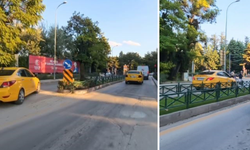 Eskişehir’de Ters Yöne Dalan Taksici Kazaya Davetiye Çıkardı