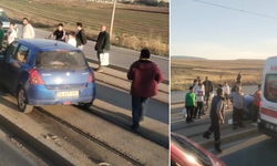 Eskişehir’de Kontrolden Çıkan Araç Tramvay Yoluna Daldı! Seferler Durdu!