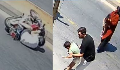 Yola Fırlayan 2 Kardeşe Motosiklet Çarptı! Biri Yaşamını Yitirdi