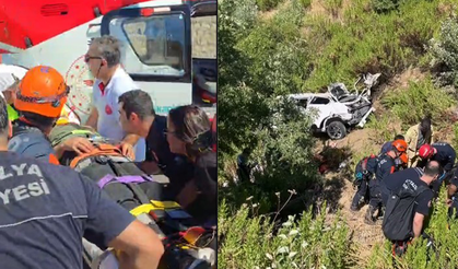 Korkunç Kaza! Uçuruma Yuvarlanan Otomobil 5 Kişiye Mezar Oldu!