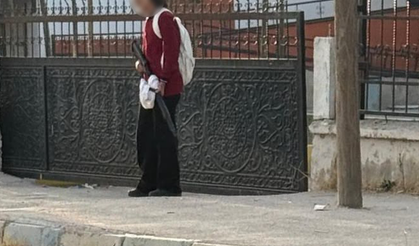 Okula Pompalı Tüfekle Gelen Öğrenci Korkuya Neden Oldu!