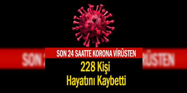 Son 24 Saatte Korona Virüsten 228 Kişi Hayatını Kaybetti