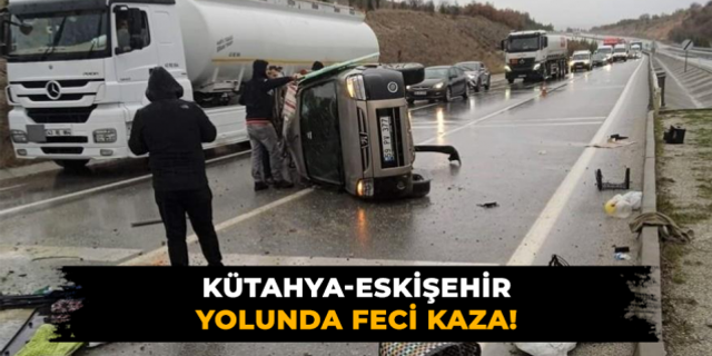 Kütahya-Eskişehir yolunda kaza