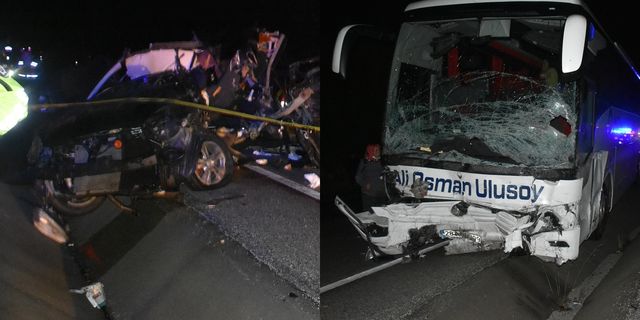 Yolcu otobüsü kaza yaptı; 2 ölü, 16 yaralı!