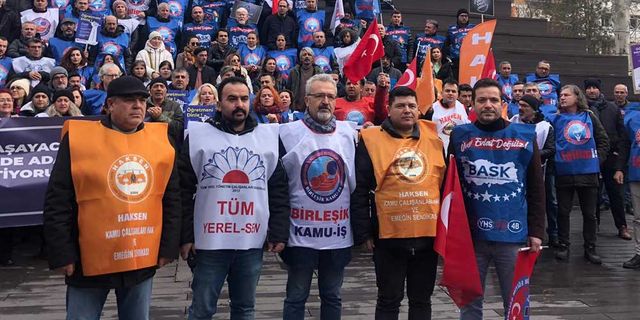 Kamu çalışanları Eskişehir'de ses yükseltti; "Derhal geri çekilmeli!"