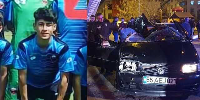 Ehliyetsiz sürücü kazaya neden oldu; 16 yaşındaki futbolcu vefat etti!