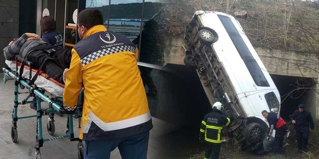 Eskişehir'den İstanbul'a giden ve içi yolcu dolu minibüs kaza yaptı!