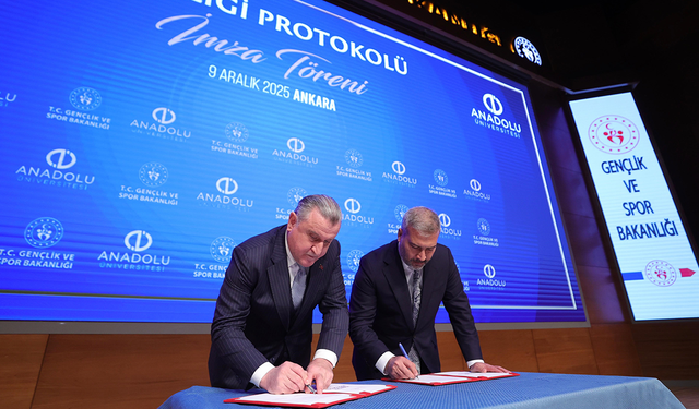Anadolu Üniversitesi ile GSB Arasında İş Birliği Protokolü İmzalandı!