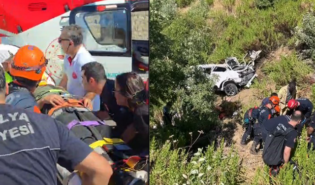 Korkunç Kaza! Uçuruma Yuvarlanan Otomobil 5 Kişiye Mezar Oldu!