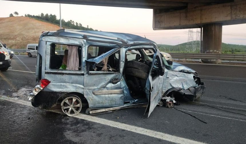 Kaza, Gebze ilçesi Kuzey Marmara Otoyolu, İstanbul istikametinde meydana geldi. 