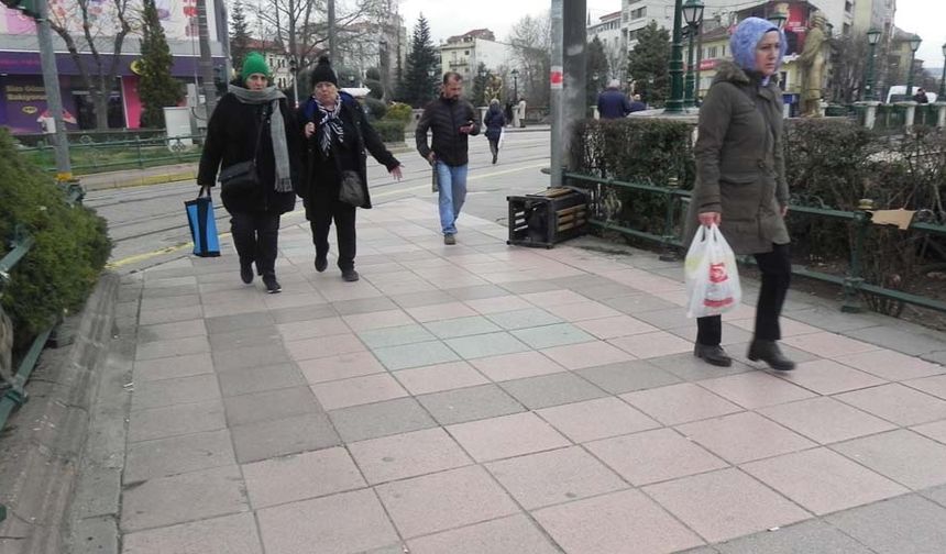 Odunpazarı İlçesi Şair Fuzuli Caddesi'nin başında bulunan Cengiz Topel Meydanı'nda kimliği belirsiz yetişkin bir erkeğin yolun kenarındaki çöp kutusunu bağırarak tekmelediği öne sürüldü.
