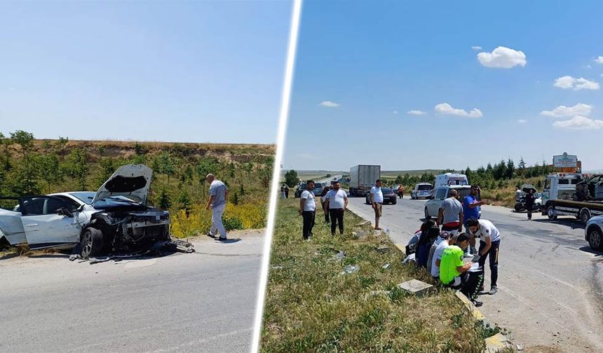 Eskişehir'in Çifteler ilçesinde Sakarıbaşı kavşağı yakınlarında 2 otomobil çarpıştı. Sürücülerin kimliği henüz bilinmiyor. Kaza sonucu 5 kişi yaralandı.