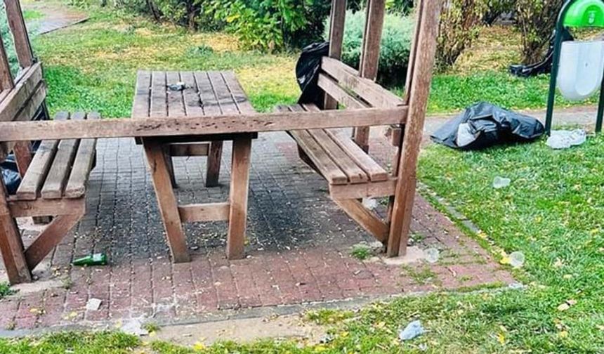 İçtikleri içkilerin şişelerini de toplamadan giden şahıslar çirkin görüntülere neden oldu. Çevredeki vatandaşlar polis ve bekçilerin sık sık parkları kontrol etmesini ve bu tarz umuma açık yerlerde saat kaç olursa olsun izin verilmemesi gerektiğini söylediler.