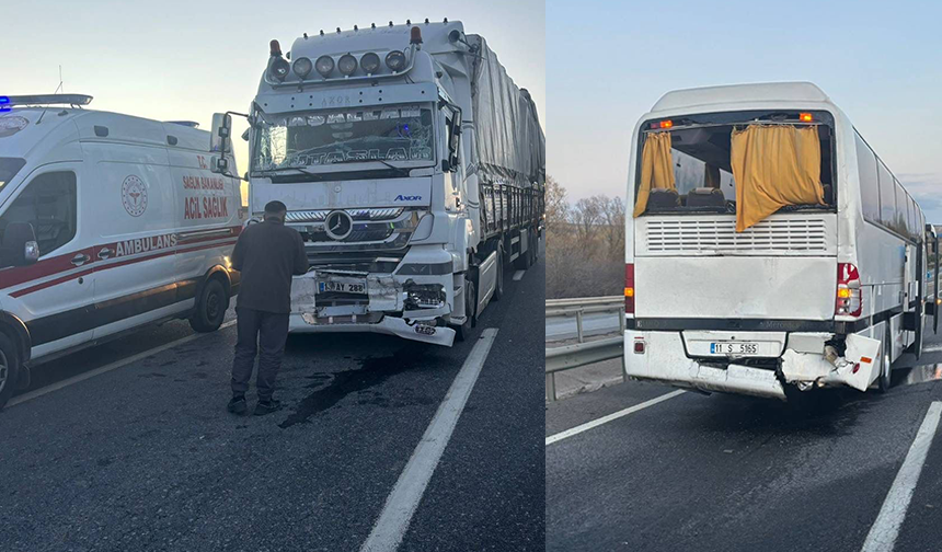 Eskişehir Karayolunda Otobüs Kazası: 10 Yaralı