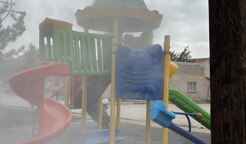 Eskişehir'de Parkta Çocukların Yaktığı Ateş Az Daha Faciaya Yol Açıyordu!