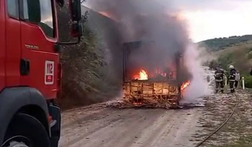 Eskişehir’de Belediye Otobüsü Alev Alev Yandı!